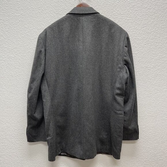 RALPH LAUREN Mens Wool Blazer Soft Jacket Sport Coat 46R 48R Charcoal Gray - Picture 2 of 9